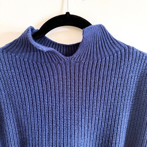 NWT Rails Sanna Sweater Women’s XL Navy Merino Wool Eco Minimalist Luxe Classic - Picture 7 of 10